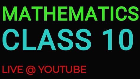 January 23, 2021 post a comment. LIVE @ 2021 June 18 | 2.30 pm | CLASS 10 EM | STATISTICS ...