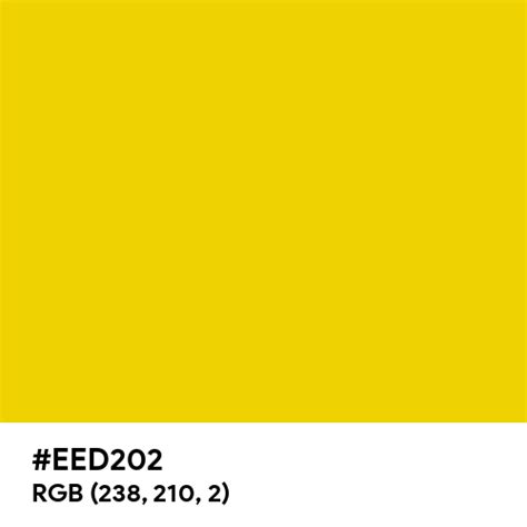 Safety Yellow Ansi Color Hex Code Is Eed202