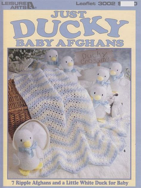 Cute Baby Afghan Crochet Patterns Just Ducky 7 Blanket Designs Plus