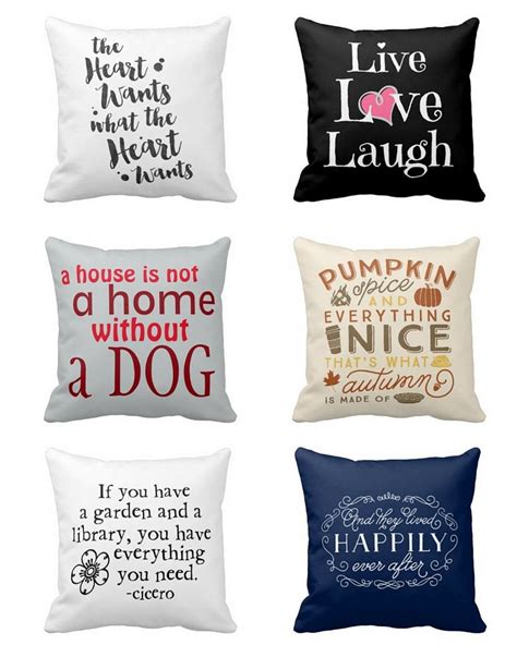 Decorative Throw Pillows With Quotes And Sayings On Them Stenciled Pillows Throw Pillows Pillows