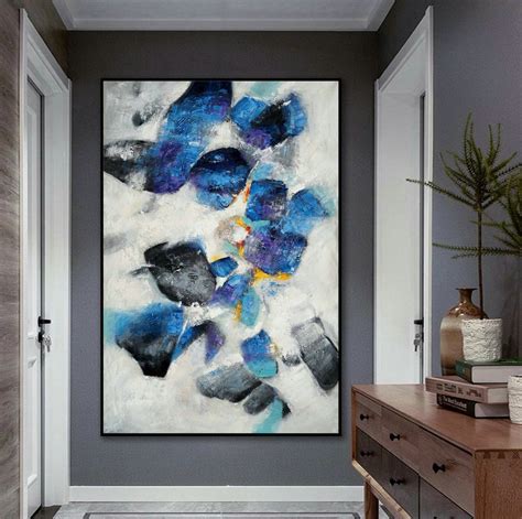Extra Large Colorful Vertical Modern Artwork Contemporary Abstract Wall Art Thick Texture