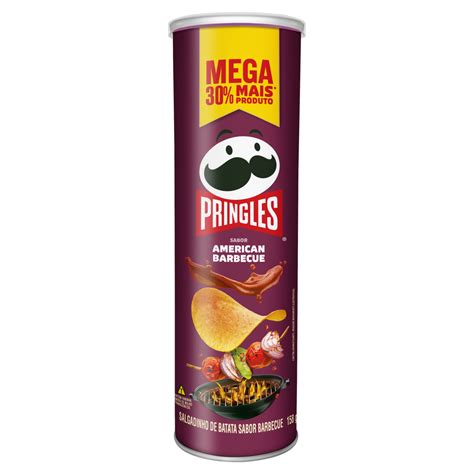 Salgadinho De Batata American Barbecue Pringles Mega Tubo 158g Gtin
