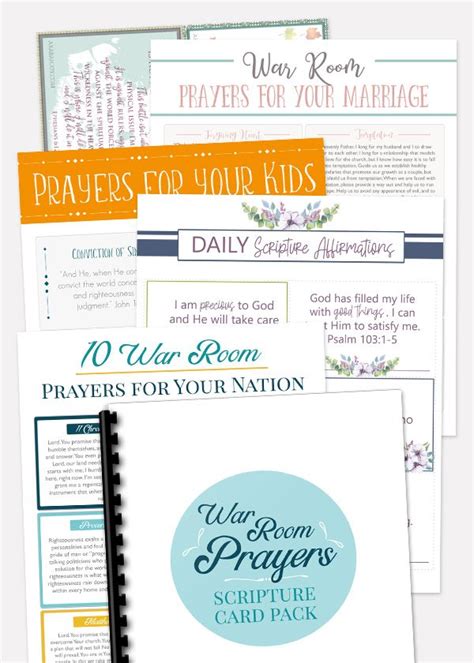 10 Powerful Scriptures For War Room Prayers Free Printable
