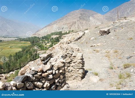 Ruins Of Khaakha Fortress In The Wakhan Valley In Ishkashim Gorno