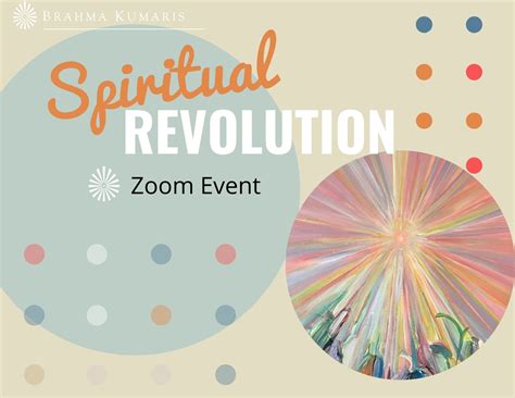 Spiritual Revolution Join Us Online Anubhuti