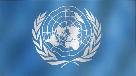 United Nations Waving Flag Detail Royalty Free Video And Stock Footage