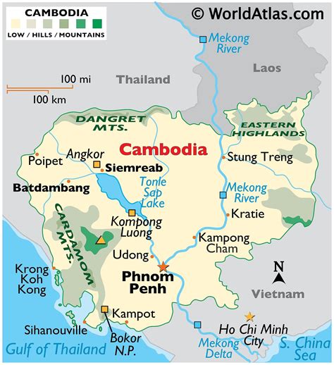 Cambodia Political Map Stock Illustration Download Image Now Cambodia