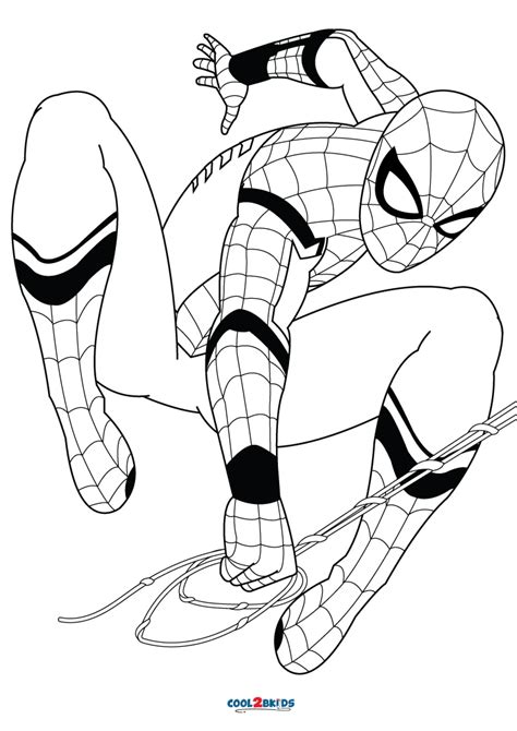 Free Printable Spider Man Homecoming Coloring Pages For Kids