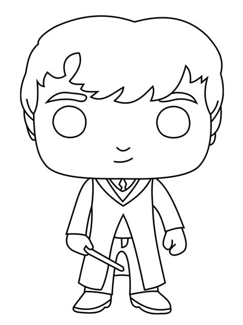 Harry Potter Funko Pop Coloring Pages / Coloriage Ron Weasley Funko Pop