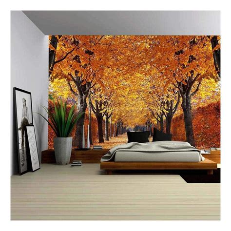 Wall26 Autumn Alley Removable Wall Mural Self Adhesive Large