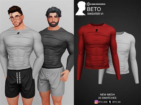 The Sims Resource Beto Sweater V1