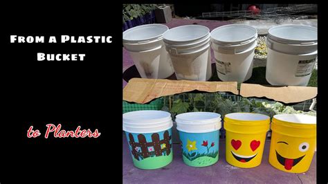 Diy Gallon Plastic Bucket Planter Repurpose Idea Youtube