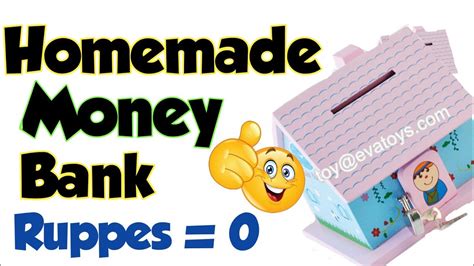 Homemade Money Bank 🏦 How To Make Money Bank At Home Deepakshis