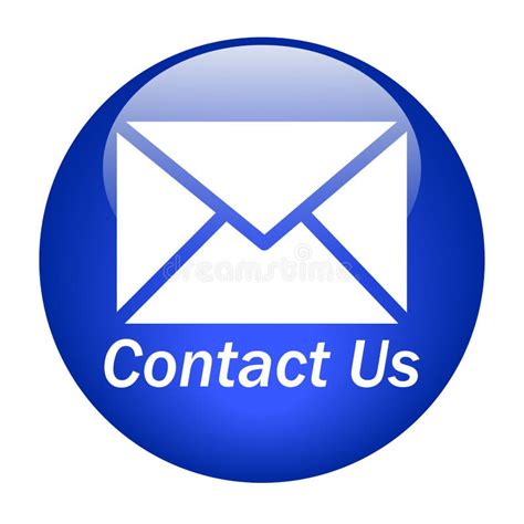 Contact Us Mail Icon Web Button Stock Illustration Illustration Of