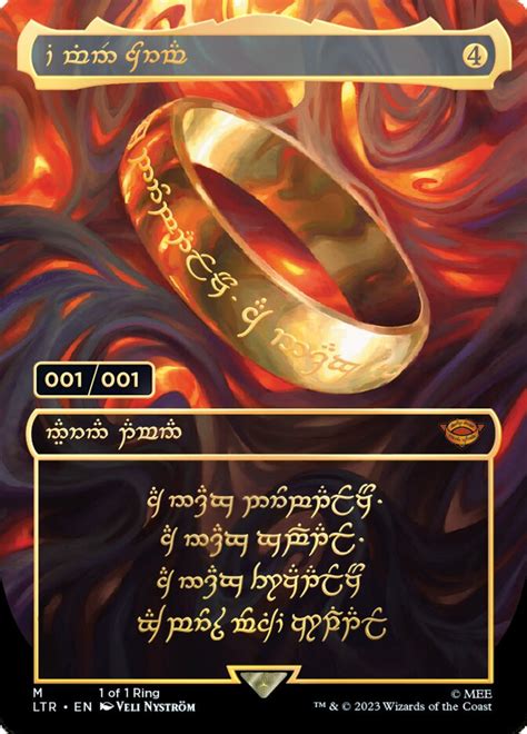 Mtg The One Ring Will It Be The Most Expensive Magic Card Of All Time
