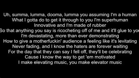 Rap God Eminem Slow Version Lyrics Youtube