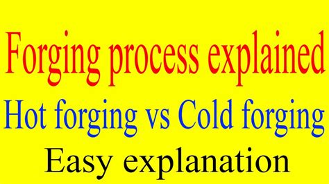 What Is Forging Cold Forging Vs Hot Forging Explained Forging Applications Forging Process