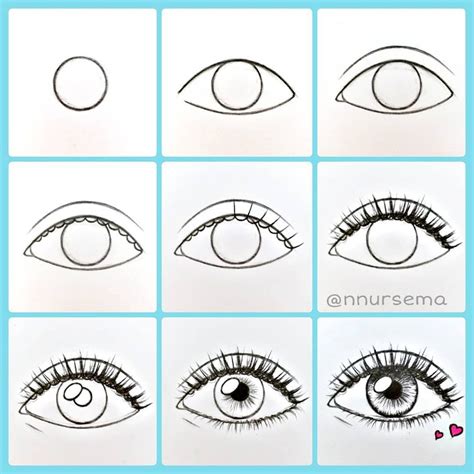Nursema On Instagram “👁️ Drawing 💖 Eye Drawing 👁️👁️ 😊