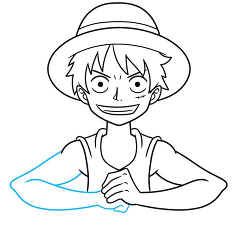 How To Draw Monkey D Luffy From One Piece Really Easy Drawing Tutorial