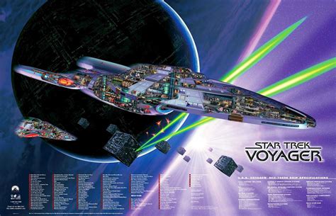 Image Uss Voyager Cutaway Poster Memory Alpha Fandom Powered