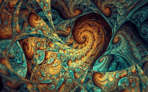 Multicolored Abstract Painting Fractal Abstract Hd Wallpaper