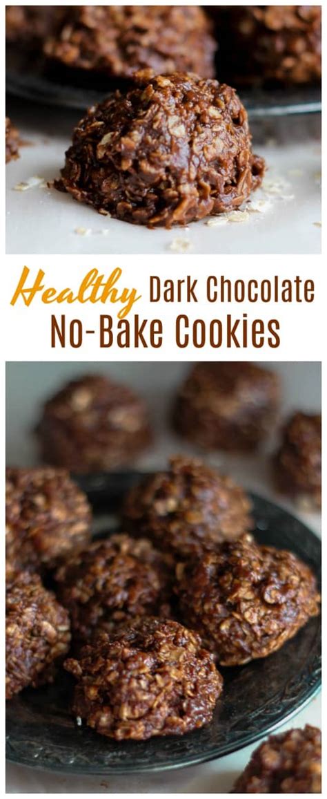 These treats are perfect for that chocolate craving, and they're especially nice in the summer when you don't want to use the oven. Healthy Dark Chocolate No-Bake Cookies {Optional Gluten ...