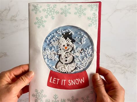 Snow Globe Christmas Card Raising Veggie Lovers