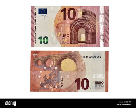 10 Euro Banknote In Circulation Since September 2014 Front And Back