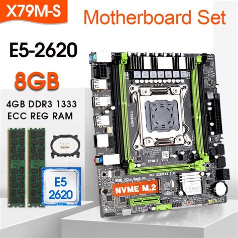 X79 M S X79g Motherboard Set With Lga2011 Combos Xeon E5 2620 Cpu 2pcs