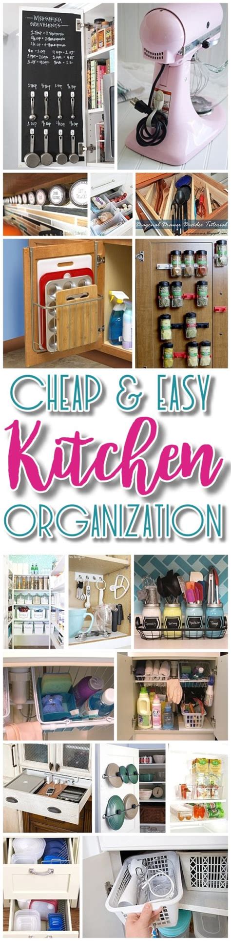 EASY Budget Friendly Ways To Organize Your Kitchen Quick Tips Space