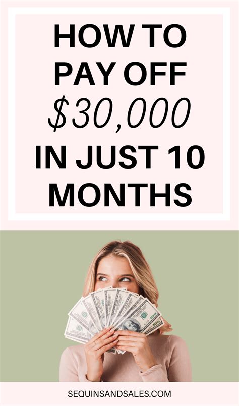 How I Paid Off 30000 Of Debt In 10 Months Sequins And Sales In 2021