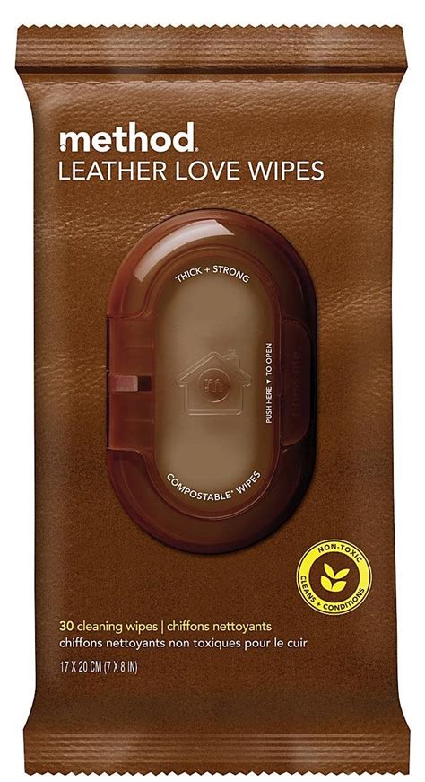 Method Leather Love Wipes Leather Cleaning Leather Wipes