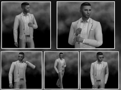 Stylish Male Pose Pack For Sims 4 Cc