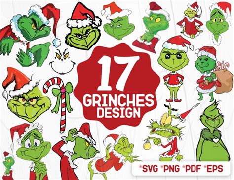 17 The Grinch Svg Stink Stank Stunk Cricutthe Grinch Bundle Etsy