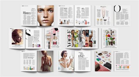 Beauty Layouts For Vogue Magazine On Behance Fashion Magazine Layout