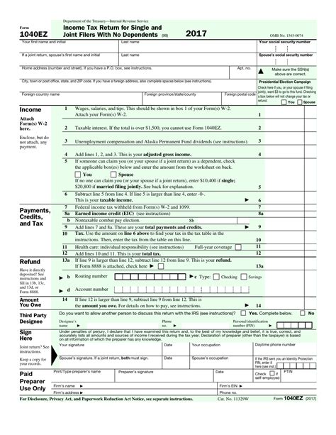 Free Fillable Tax Forms Irs Printable Forms Free Online