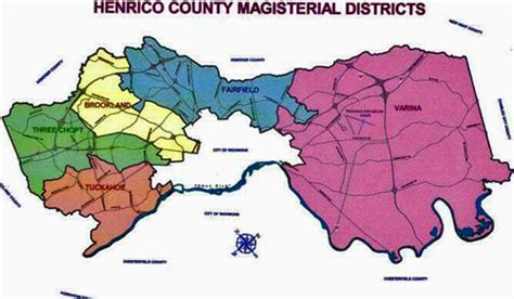Henrico County Virginia Historical Society Henrico Countys Districts