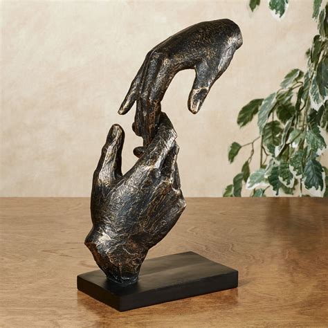 Loving Hands Bronze Finished Table Sculpture Sculpture Hand Statue