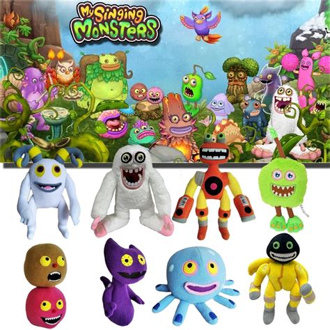 My Singing Monsters Plush Wubbox Toys Thumpies Ghazt Toe Jammer Air Epic Plushies Dolls Game