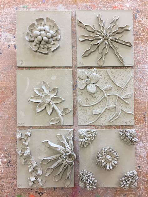 Bas Relief Tiles Ceramic Wall Art Ceramic Tile Art Clay Art Projects