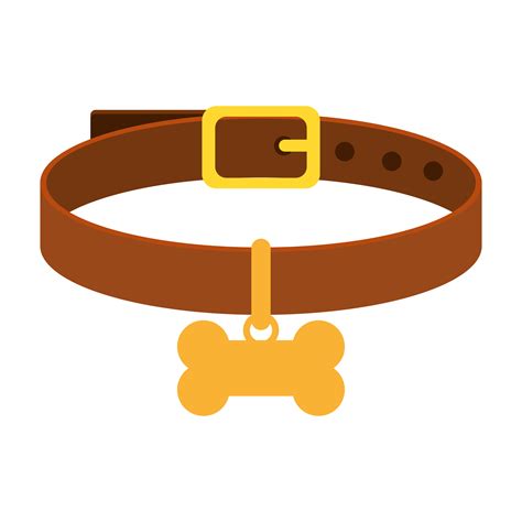 Collar For Dog With Bone Isolated Icon 4830267 Vector Art At Vecteezy