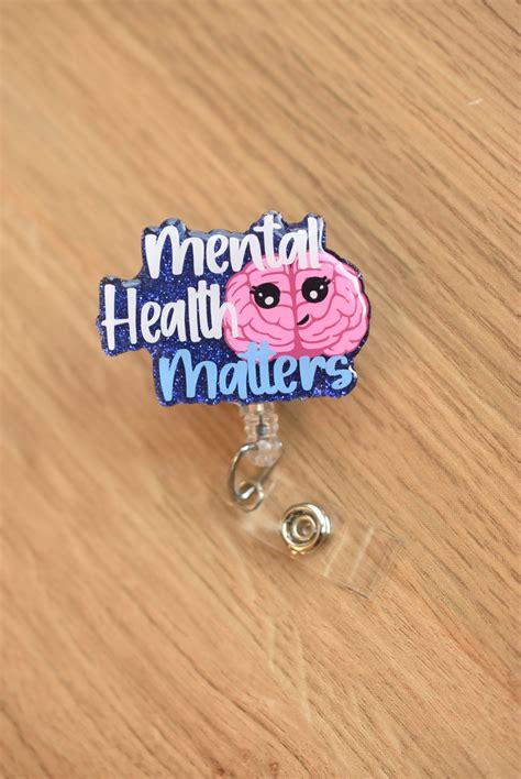 Mental Health Matters Mental Health Badge Holder Lanyard Etsy