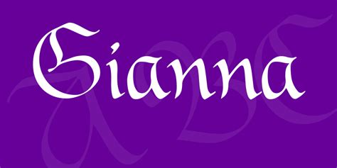 Download Gianna Font · Free For Commercial Use · Translated From The