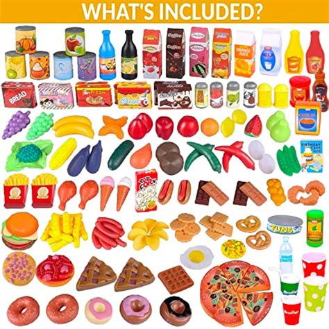 Liberty Imports 170 Piece Deluxe Pretend Play Food Toy Tasty Treats