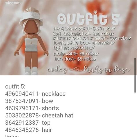 Cute Aesthetic Outfit Roblox Codes Coding Roblox