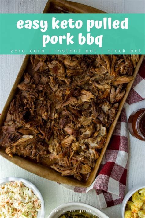 Easy Keto Pulled Pork Instant Pot And Crock Pot Recipe Bbq Pulled