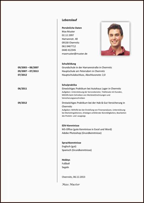Der vermieter darf in einem sogenannten qualifizierten zeitmietvertrag die mietdauer nur dann einschränken, wenn er einen triftigen grund vorlegt. Lebenslauf Für Schüler Auf Englisch Muster Lebenslauf ...