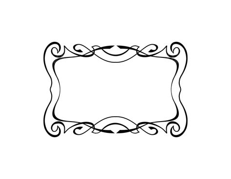Flourishing Vintage Square Frame With Decorative Calligraphic Floral