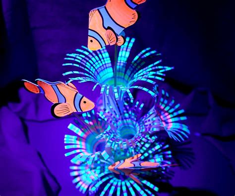 Simple Paper Glowing Aquarium Coral Reef 3 Steps With Pictures