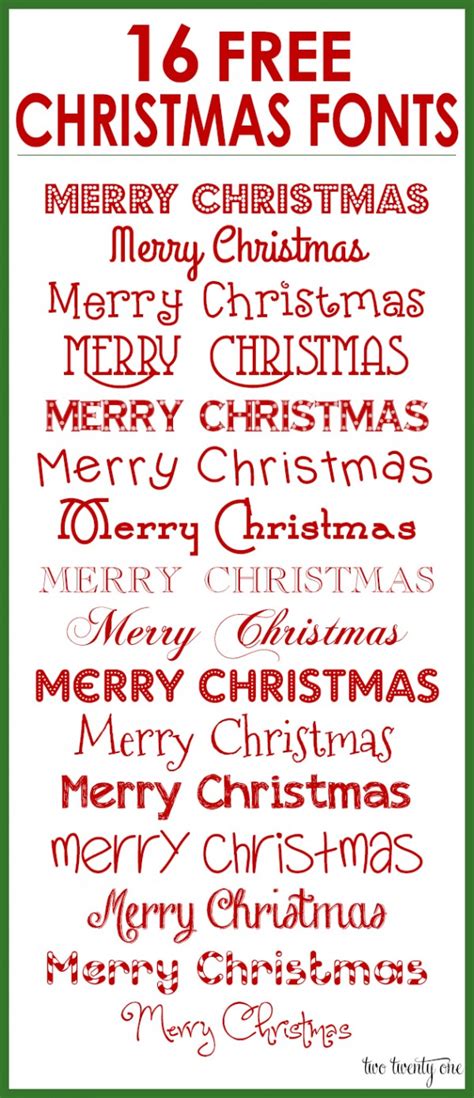 Free 25 Christmas Fonts In Ttf Otf
